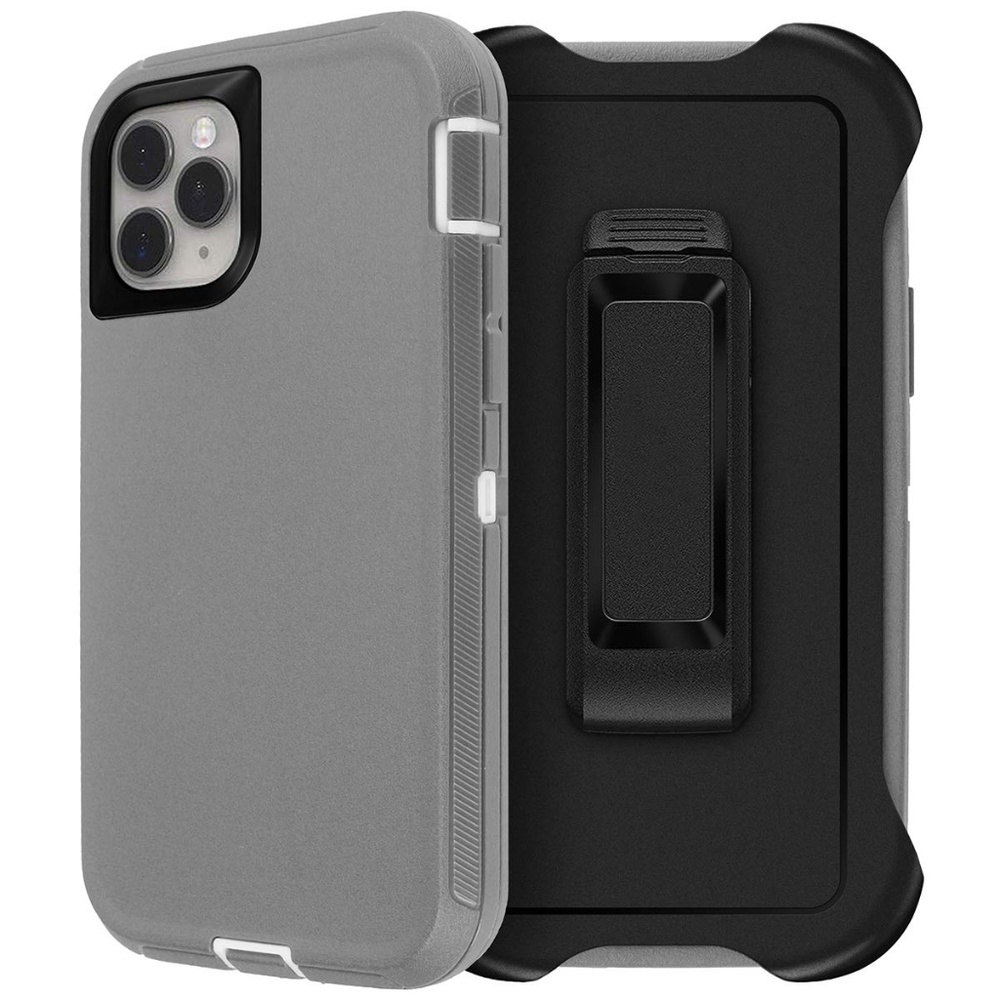 For iPhone 11/11 Pro/11 Pro Max Grey White Case